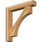 Ekena Millwork Westlake Block Rough Sawn Bracket w/ Offset Brace, Western Red Cedar, 8"W x 48"D x 48"H BKT0806X48X48WTL05RWR - alternate 1